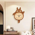 Orologio da Parete a Pendolo con Coda a Dondolo in Stile Cartone Animato