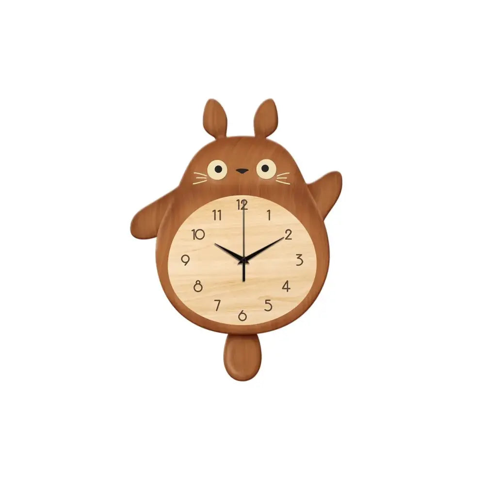 Orologio da Parete a Pendolo con Coda a Dondolo in Stile Cartone Animato