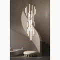 Candelabro LED Oro per Scale – Lampada a Sospensione Moderna