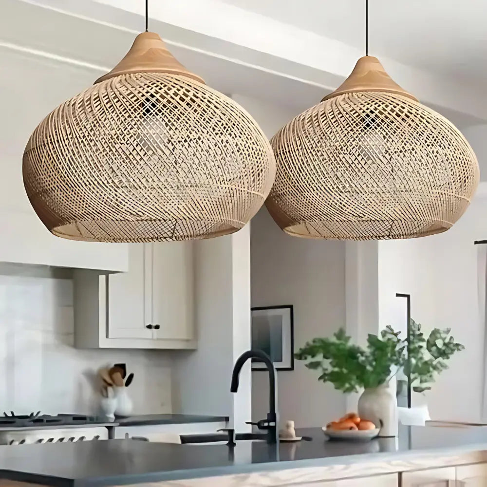 Lampada in Rattan Naturale