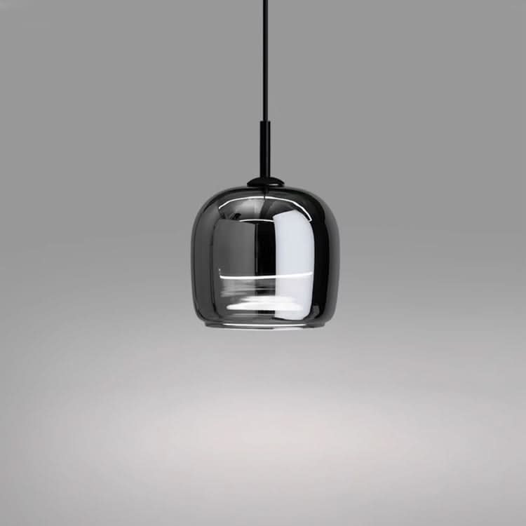 Lampada a Sospensione in Vetro Nero Nordico con LED