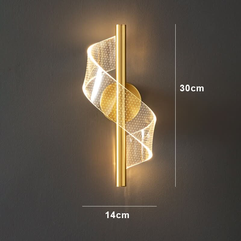 Candelabro in Vetro Glasspilar con Luce LED da Parete - Set di 2