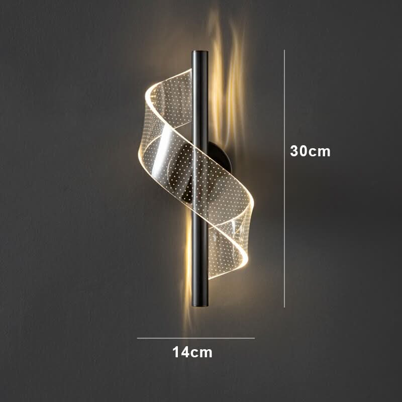 Candelabro in Vetro Glasspilar con Luce LED da Parete - Set di 2