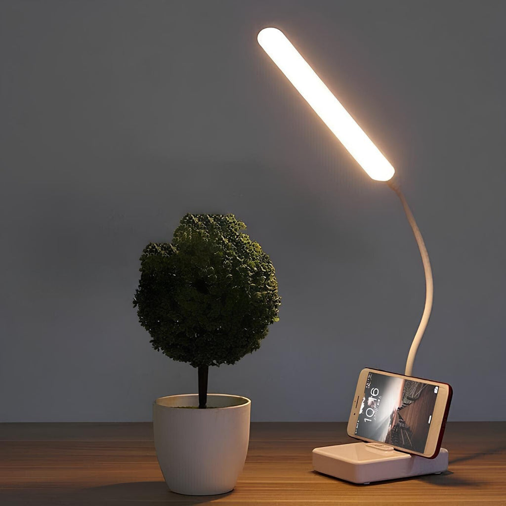 Lampada da Tavolo LED Ricaricabile USB con Braccio Flessibile