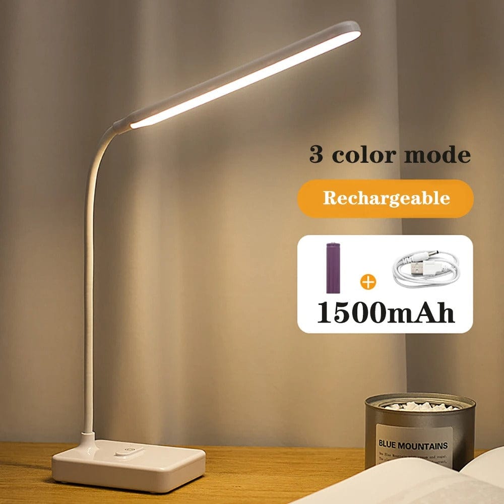 Lampada da Tavolo LED Ricaricabile USB con Braccio Flessibile