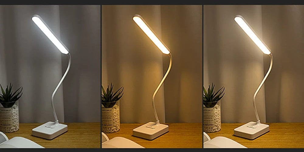 Lampada da Tavolo LED Ricaricabile USB con Braccio Flessibile
