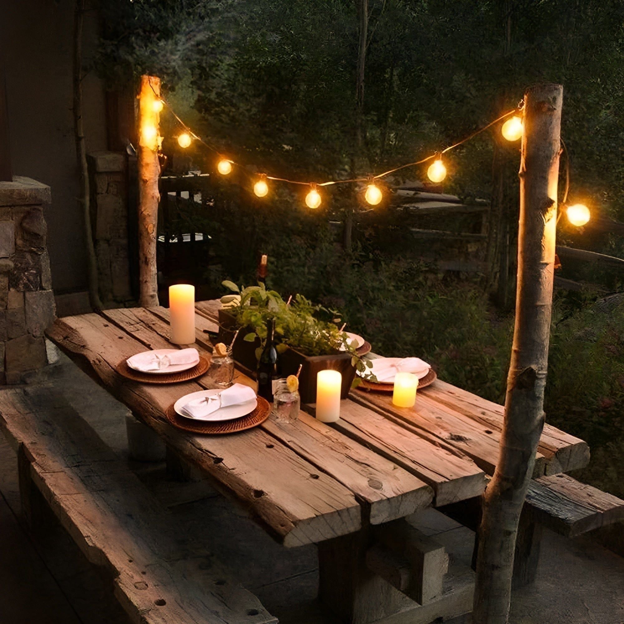 FairyFlicker Catene di Luci - Illuminazione di Terrazza Lussuosa con Protezione Impermeabile | Brehn