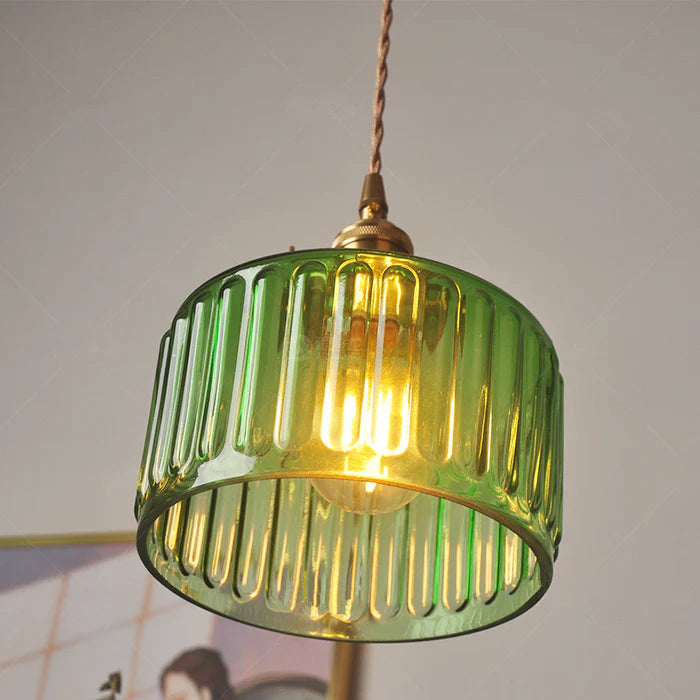 Skanto | Lampadario Vintage in Cristallo - Celeste