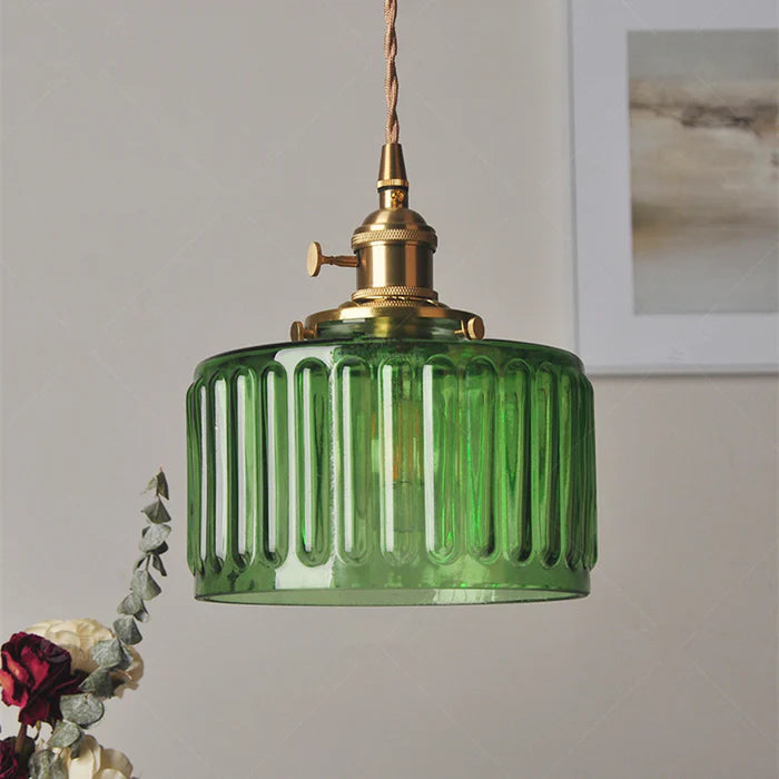 Skanto | Lampadario Vintage in Cristallo - Celeste