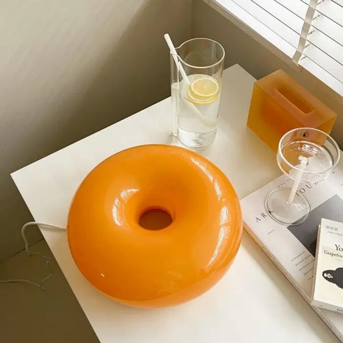 Lampada da Tavolo Donut - Lampada da Tavolo LED Moderna a Forma di Donut