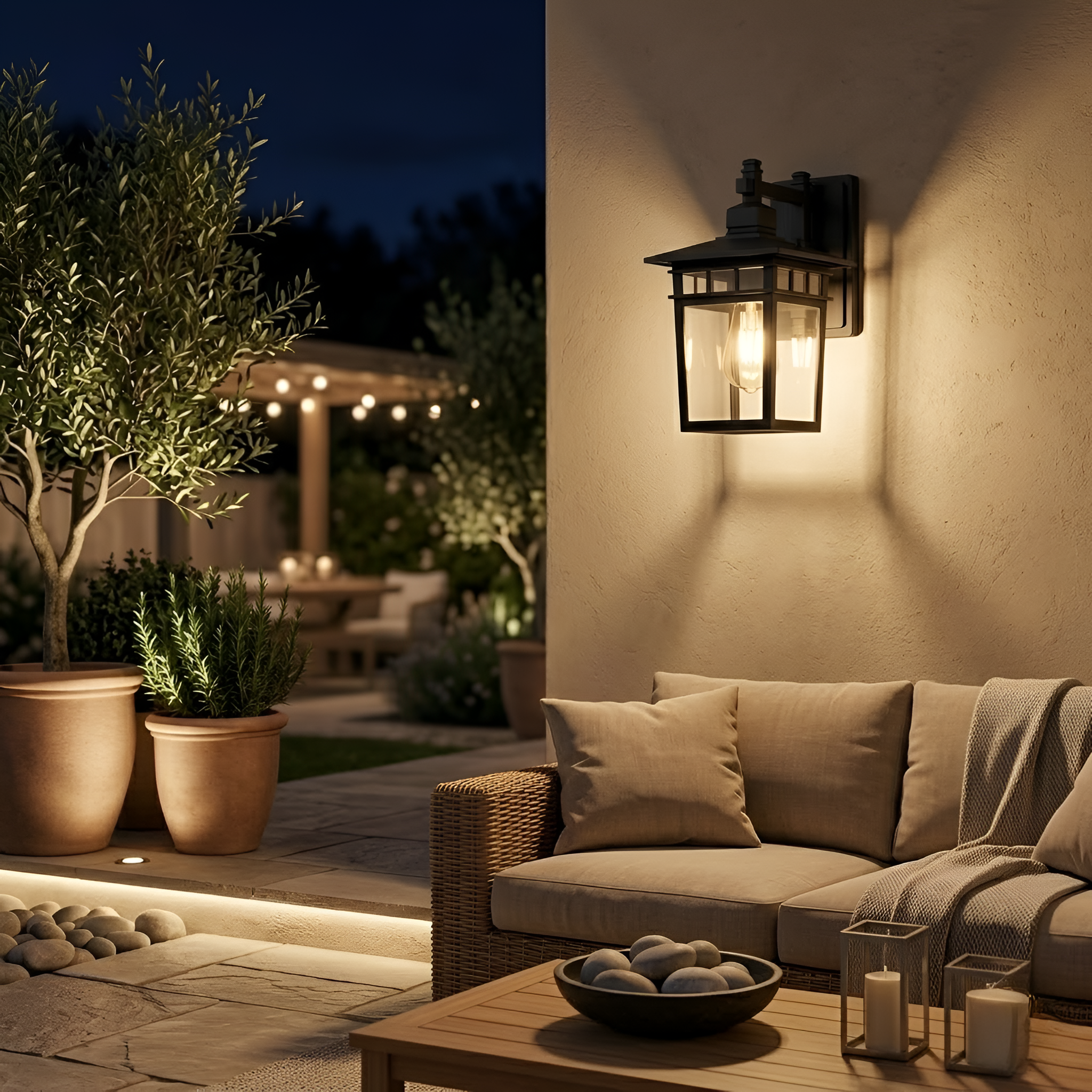 Princeton - Applique da esterno resistente alle intemperie per giardino e ingresso