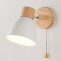 Virelle - Lampada da parete in stile scandinavo in legno naturale