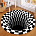 Tappeto Illusione 3D Vortice – Tappeto Rotondo in Poliestere