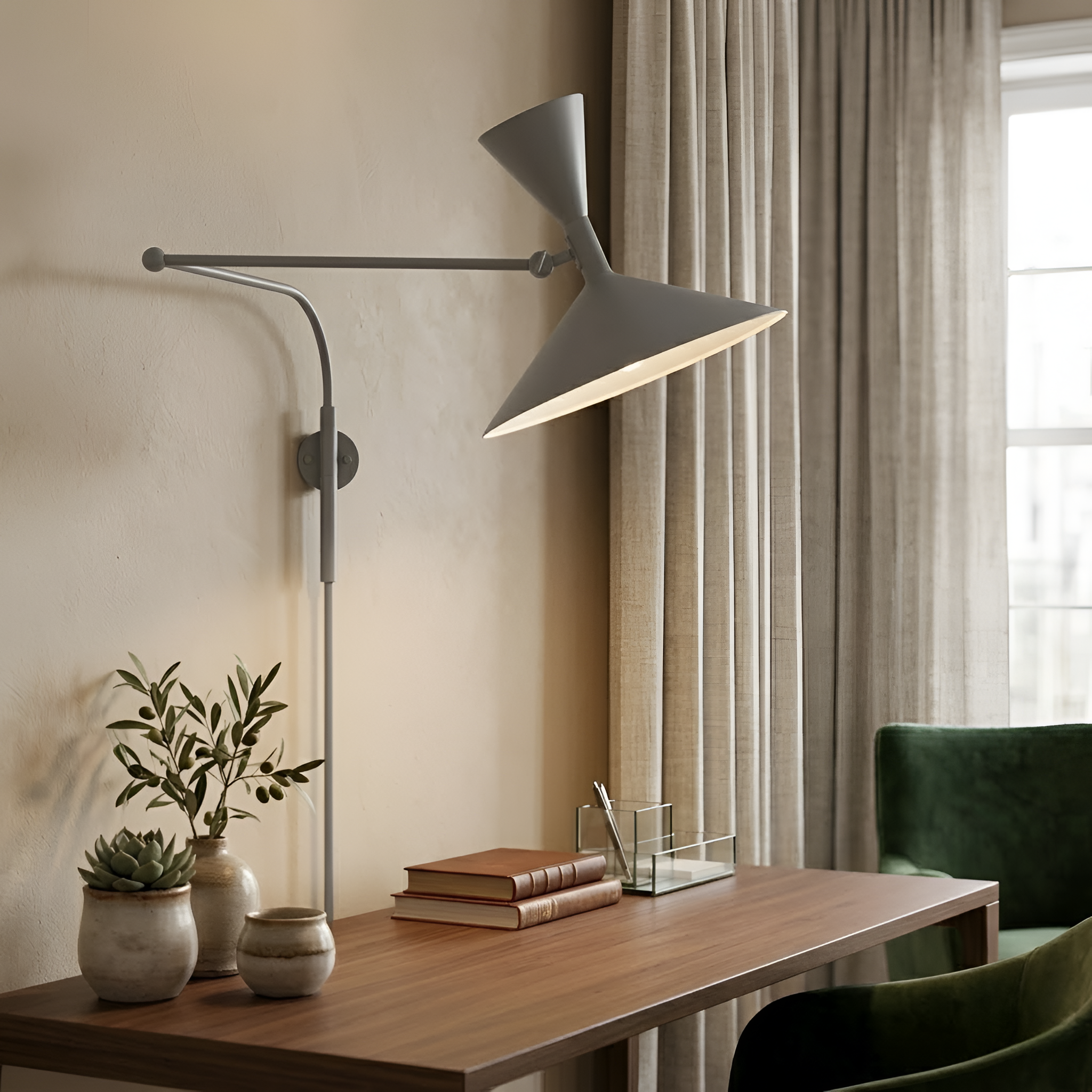 Miles - Applique regolabile per l'arredamento di camere da letto e soggiorni