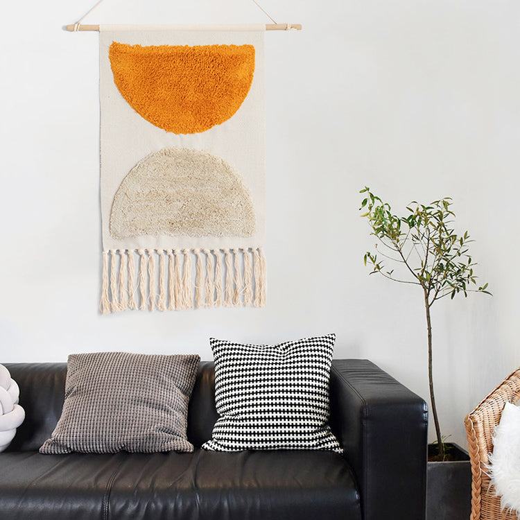 Tappeto a muro geometrico tufted