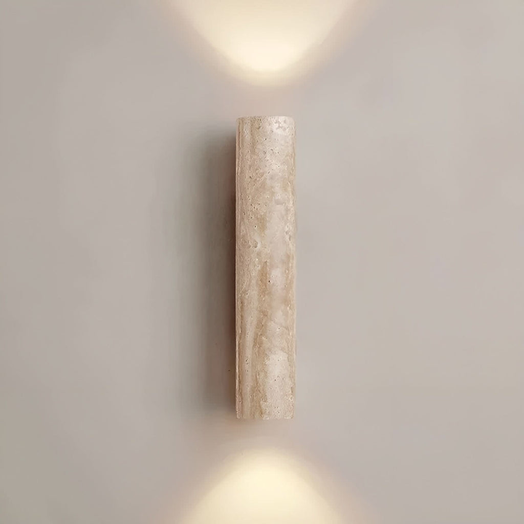 Lampada da Parete LED in Travertino – Stile Wabi-Sabi