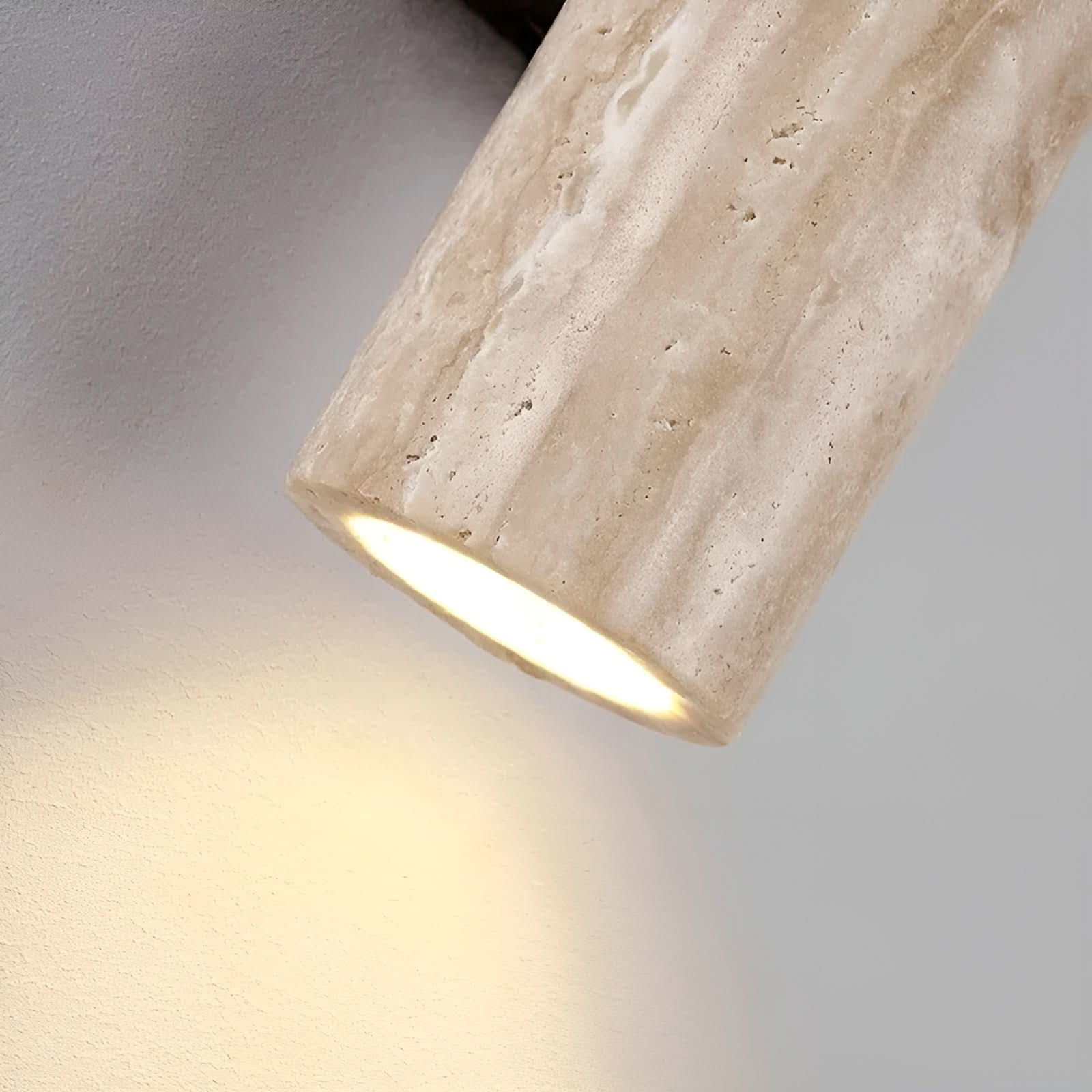 Lampada da Parete LED in Travertino – Stile Wabi-Sabi