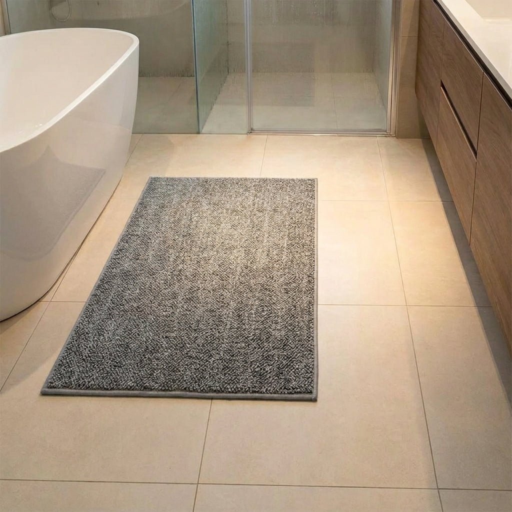 Tappetino da bagno lavabile con superficie strutturata