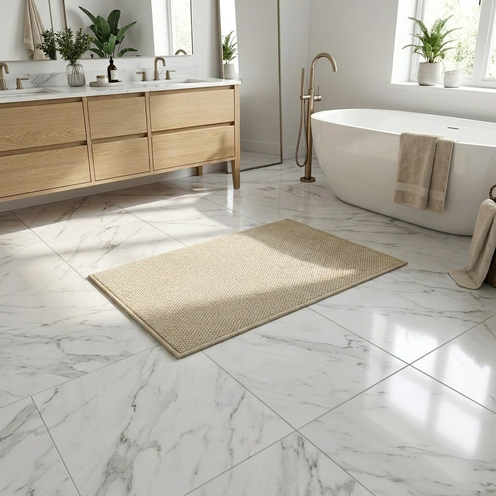 Tappetino da bagno lavabile con superficie strutturata