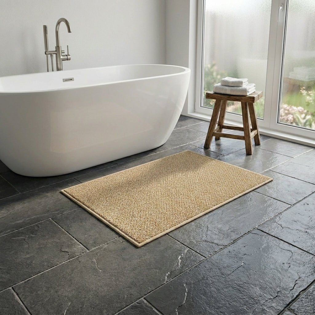 Tappetino da bagno lavabile con superficie strutturata