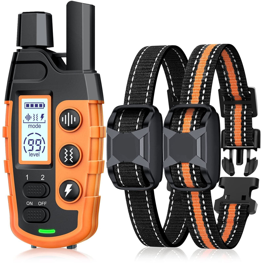 Collare Elettronico per Addestramento Cani Impermeabile con Controllo Remoto 3300Ft