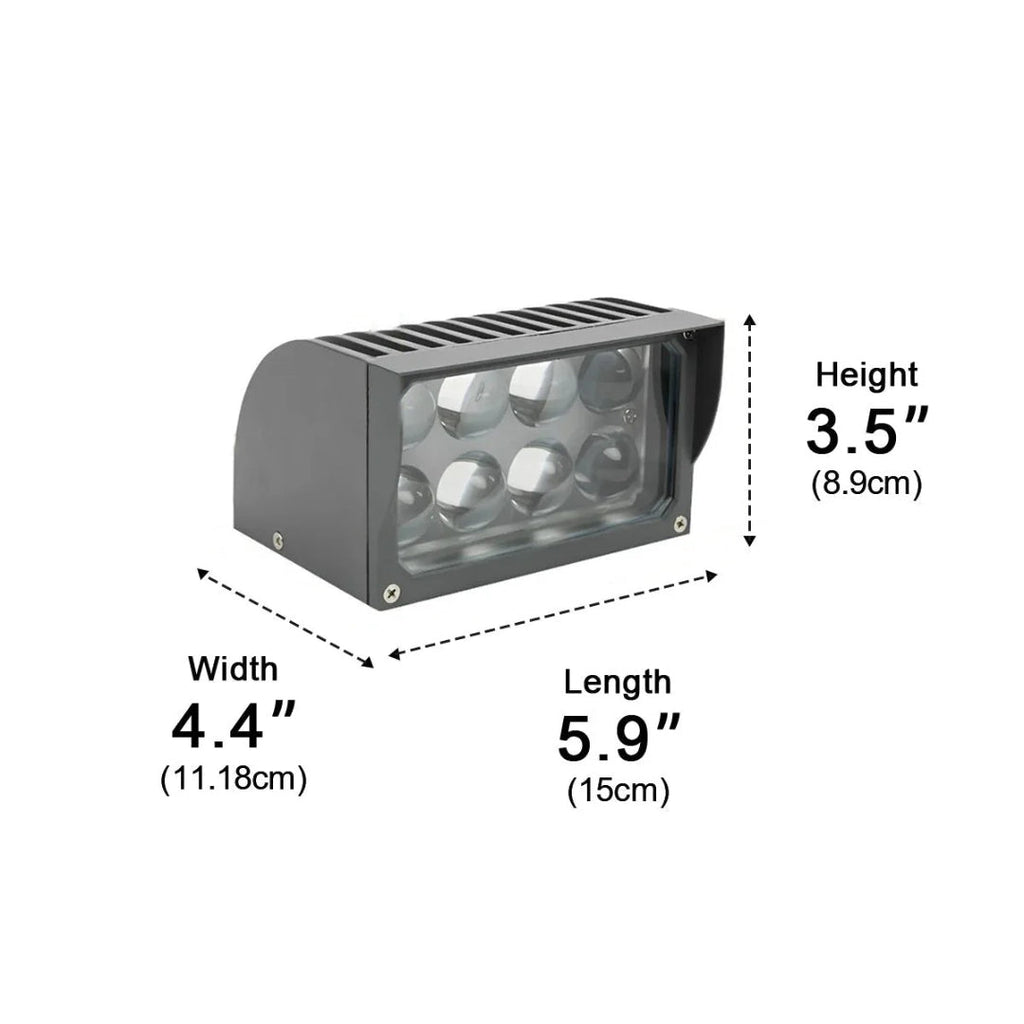 Elvarinna – Lampada da parete LED architettonica per esterni