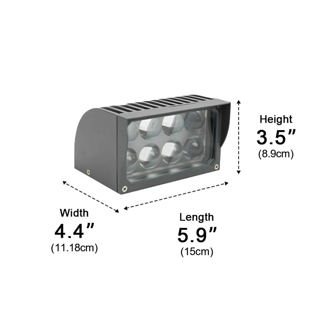 Elvarinna – Lampada da parete LED architettonica per esterni