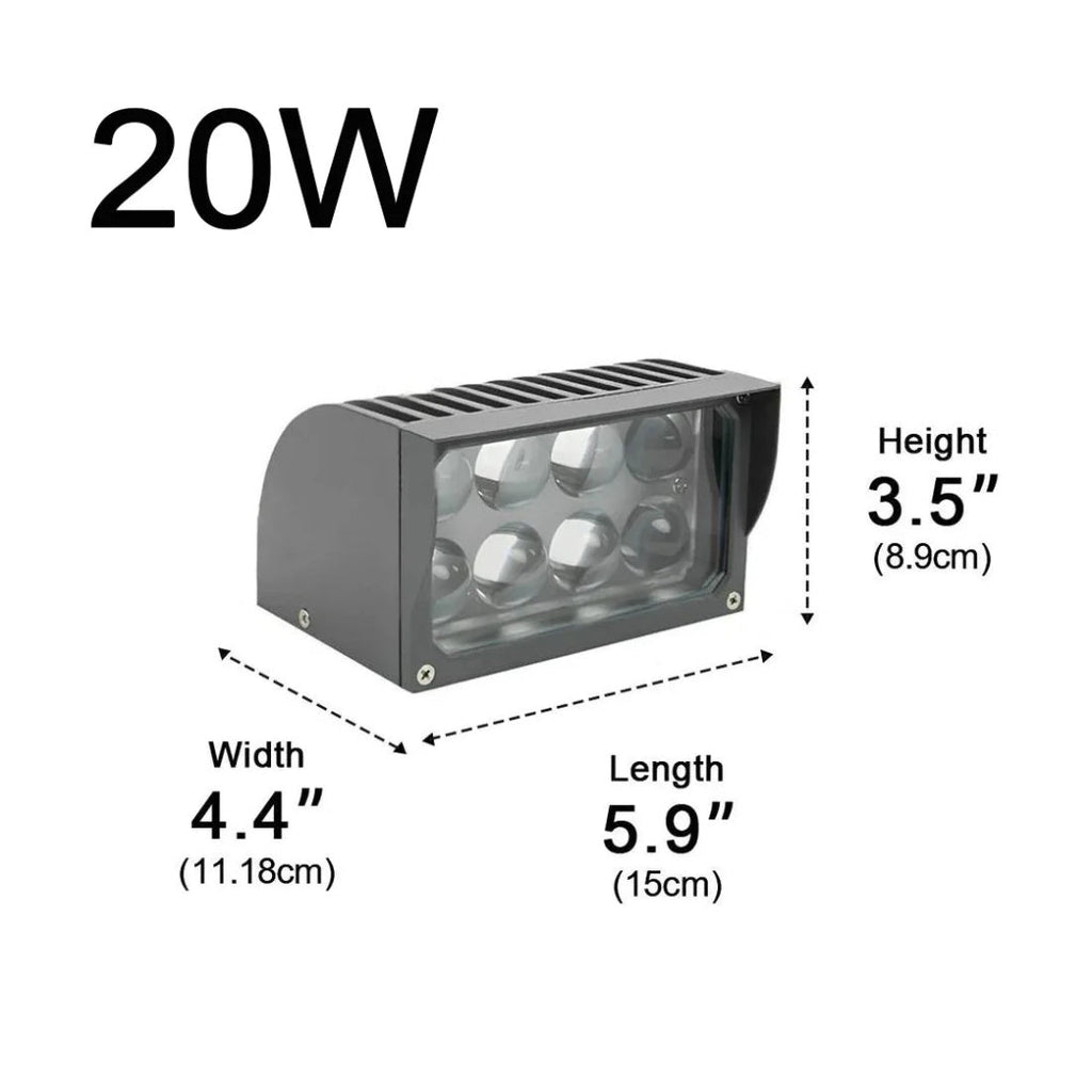 Elvarinna – Lampada da parete LED architettonica per esterni