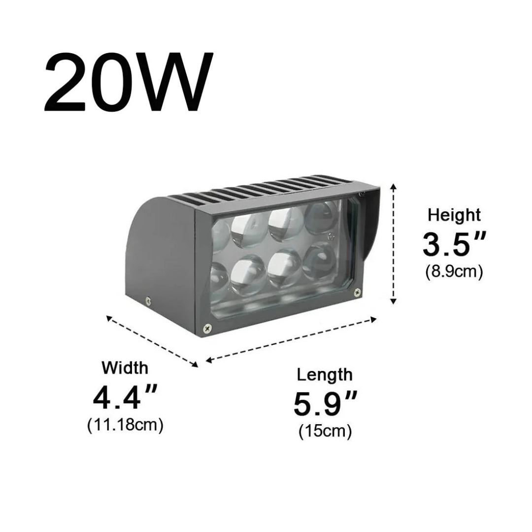 Elvarinna – Lampada da parete LED architettonica per esterni