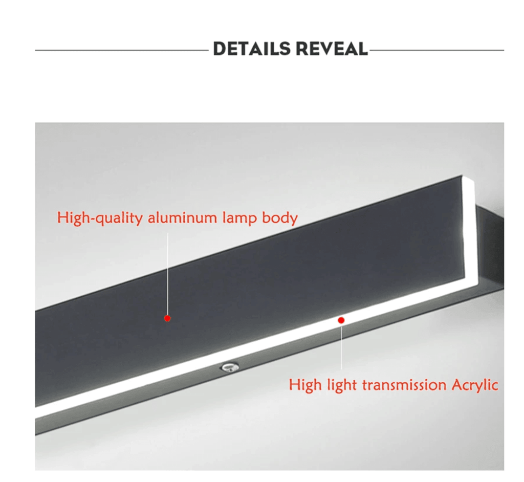 Lampada da Parete LED Verticale Elegante – Eleganza Resistente alle Intemperie per Esterni