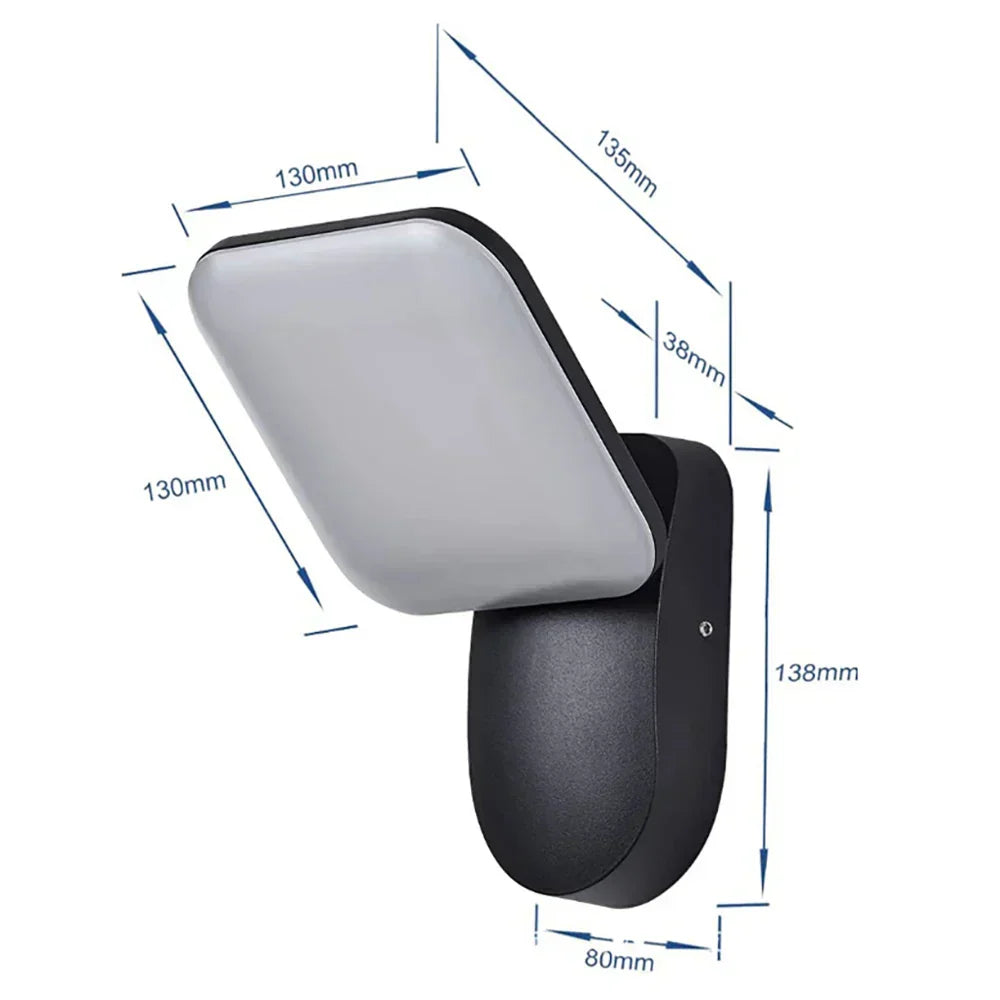 Lampada da Parete LED Impermeabile per Esterni con Sensore di Movimento PIR
