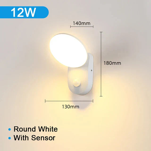 Lampada da Parete LED Impermeabile per Esterni con Sensore di Movimento PIR