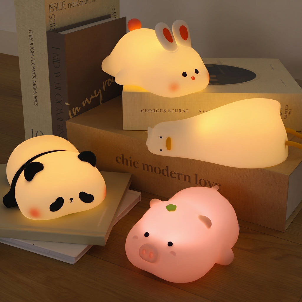 Luce Notturna LED Morbida Design Animale Carino