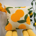 Olivienne - Cuscino Decorativo Ricamato Arancione