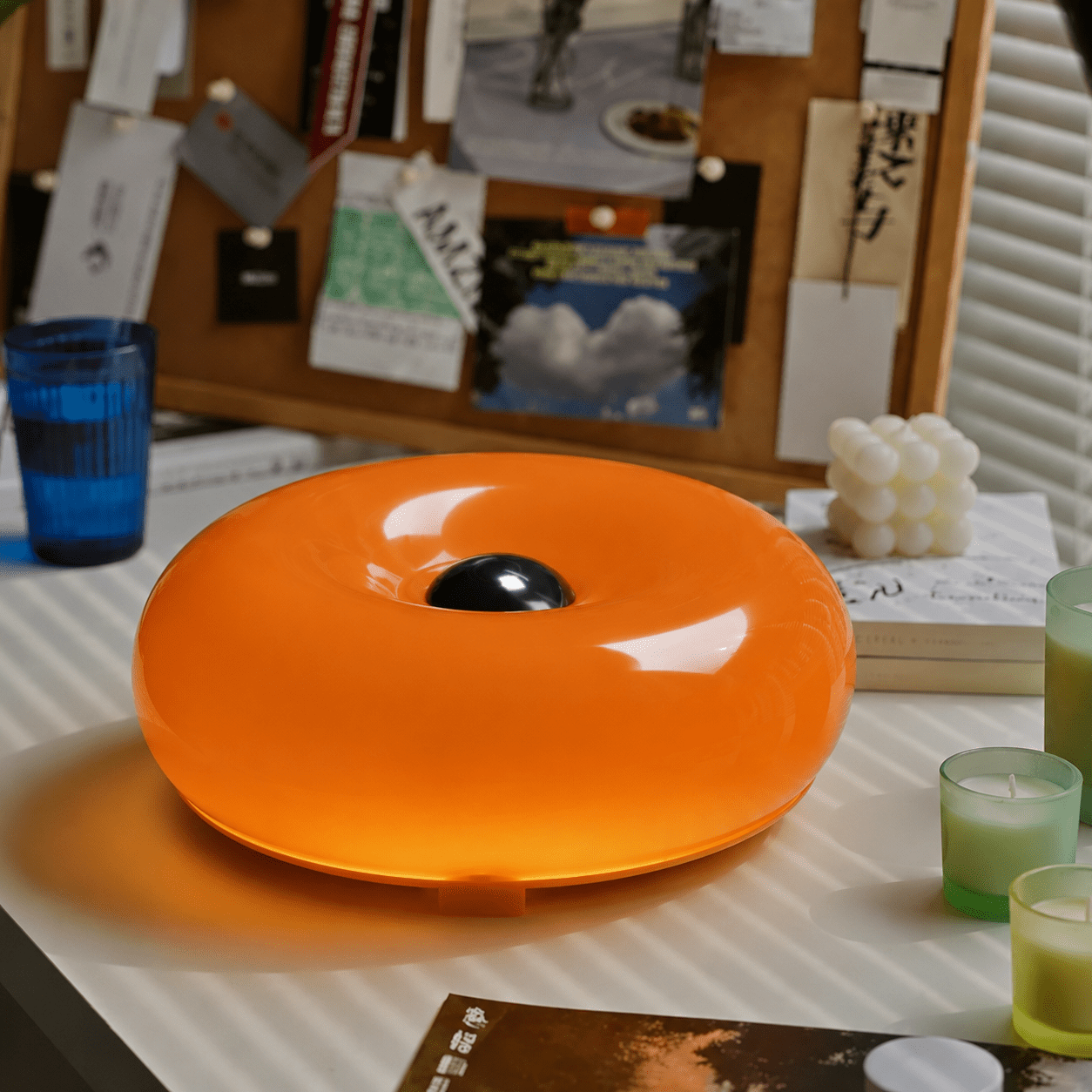 Lampada Donut Bauhaus Ricaricabile per Tavolo e Parete