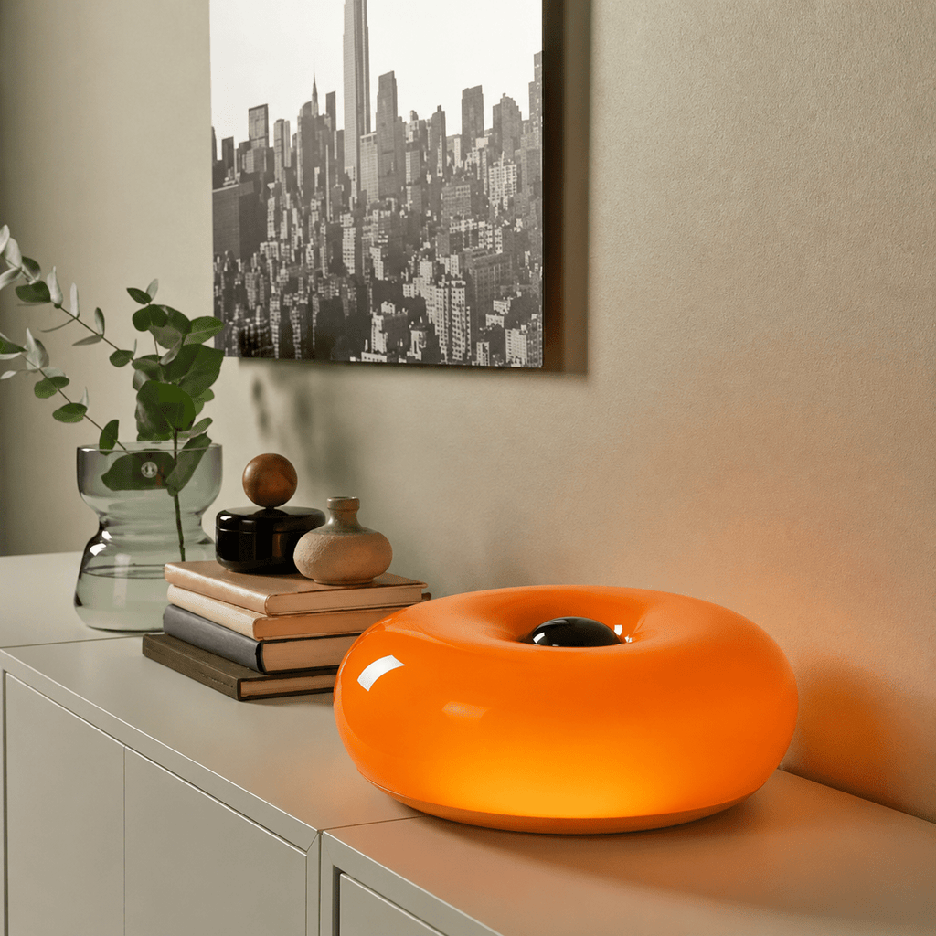 Lampada Donut Bauhaus Ricaricabile per Tavolo e Parete