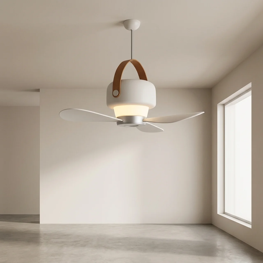 Wireless Rechargeable Portable Fan with Remote & LED Light