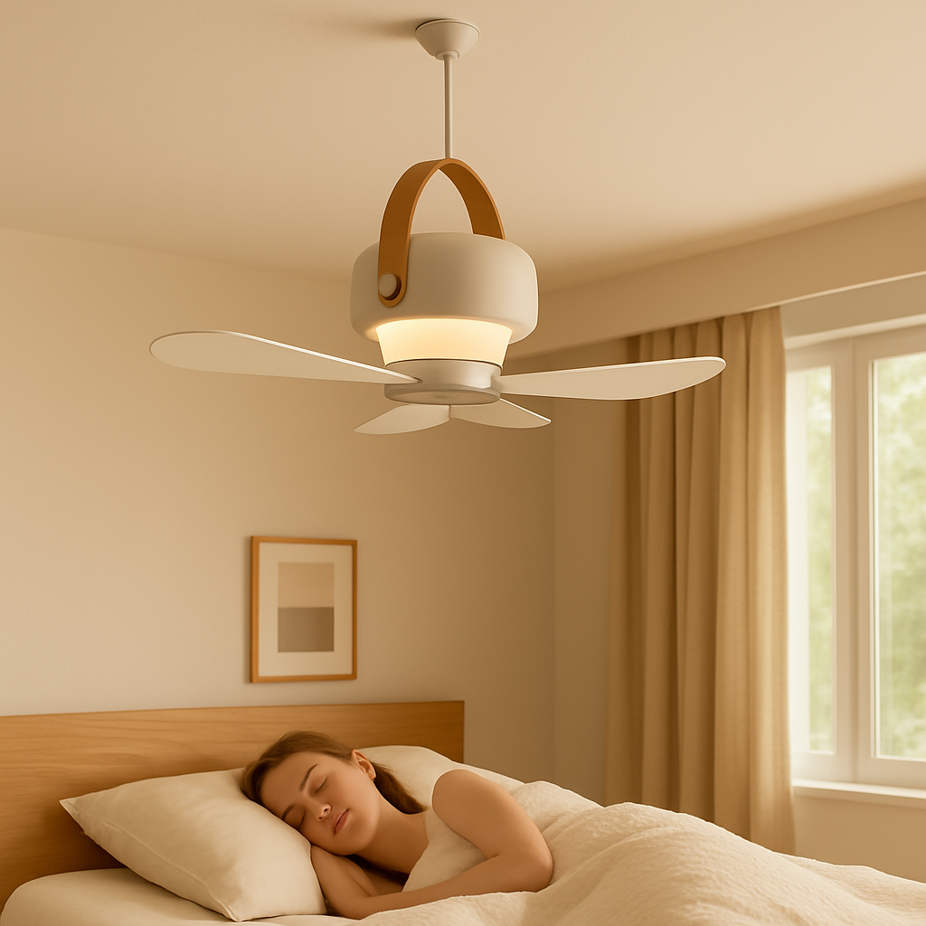 Wireless Rechargeable Portable Fan with Remote & LED Light