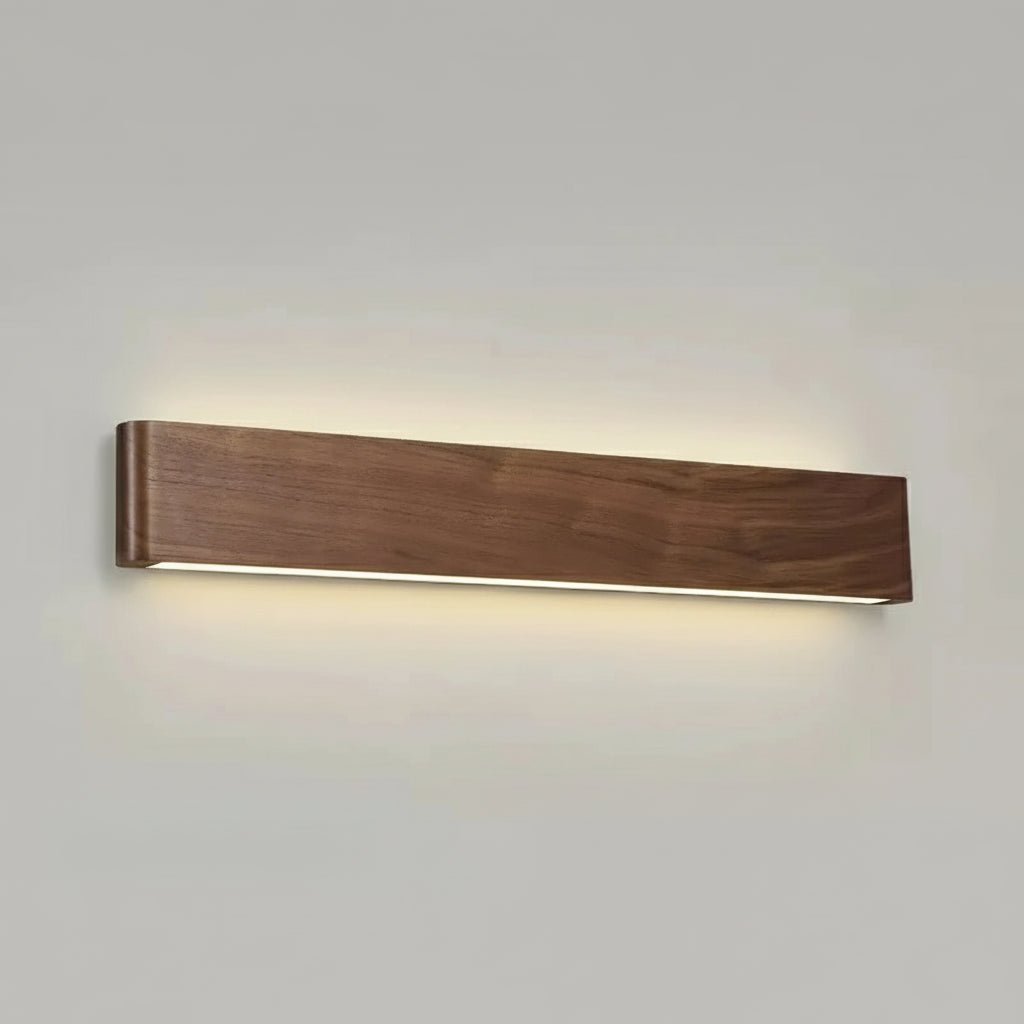 WOODLUX LED – lampada da parete in legno moderna con 3 modalità di colore