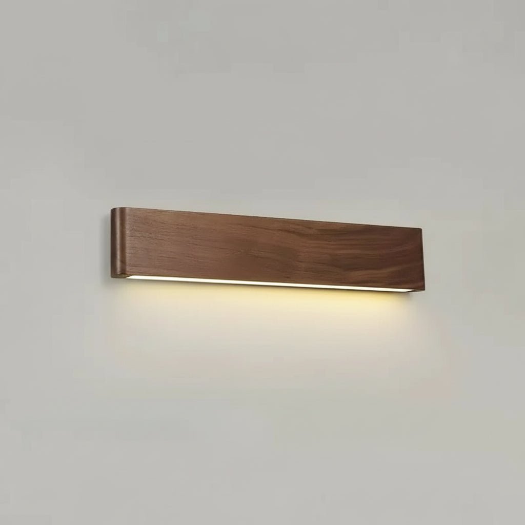 WOODLUX LED – lampada da parete in legno moderna con 3 modalità di colore
