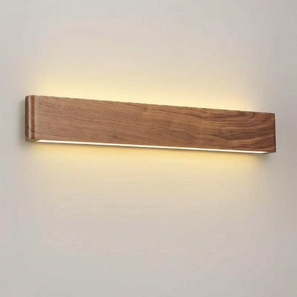 WOODLUX LED – lampada da parete in legno moderna con 3 modalità di colore