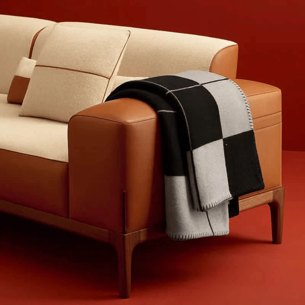 WOOLNEST – Coperta in Lana Morbida Premium per Calore e Comfort Interno