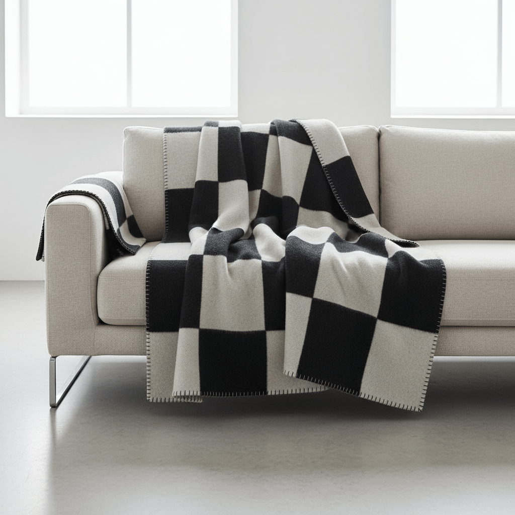 WOOLNEST – Coperta in Lana Morbida Premium per Calore e Comfort Interno