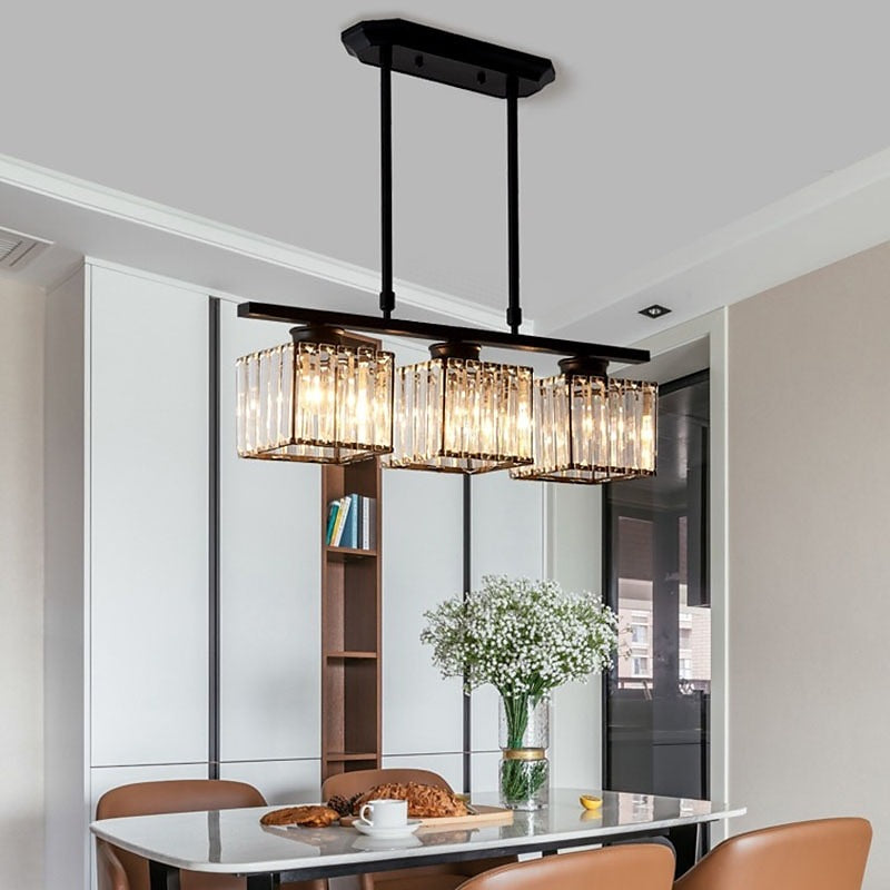 Nira | Lampada a sospensione in vetro multi-testa moderna nordica