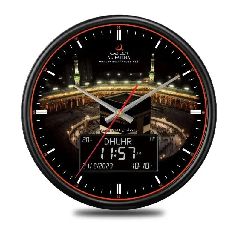 Orologio da Preghiera Zamora Time – Orari di Preghiera Globali Automatici con Allarme Azan e Design Elegante