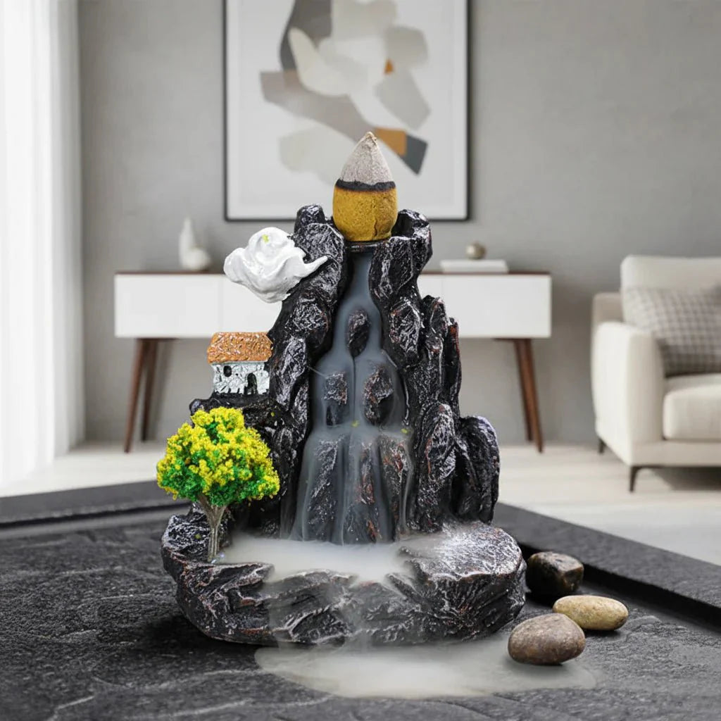 ZENSTREAM - Bruciatore di Incenso a Flusso Cascata per Relax e Meditazione