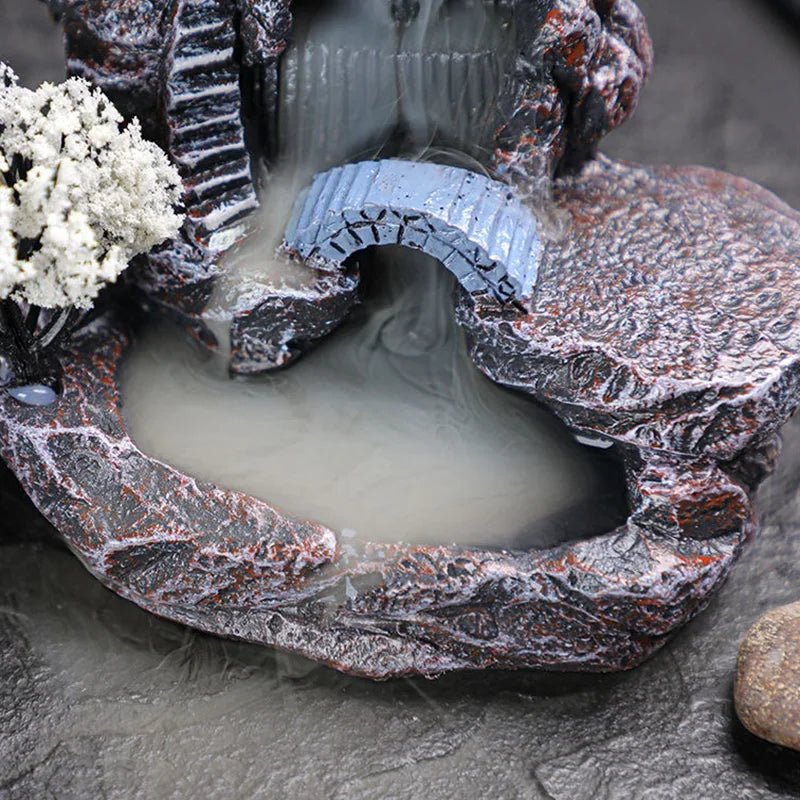 ZENSTREAM - Bruciatore di Incenso a Flusso Cascata per Relax e Meditazione