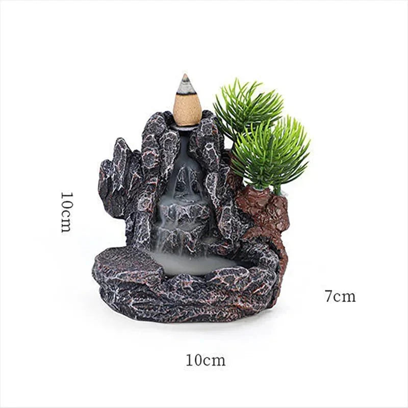 ZENSTREAM - Bruciatore di Incenso a Flusso Cascata per Relax e Meditazione